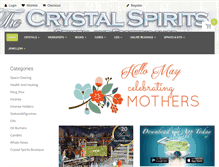 Tablet Screenshot of crystalspirits.co.za